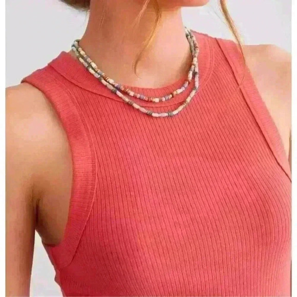 Z Supply Carolina Rib Mini Dress Mineral Red Sleeveless Tank Size XLARGE $79 - Picture 5 of 13